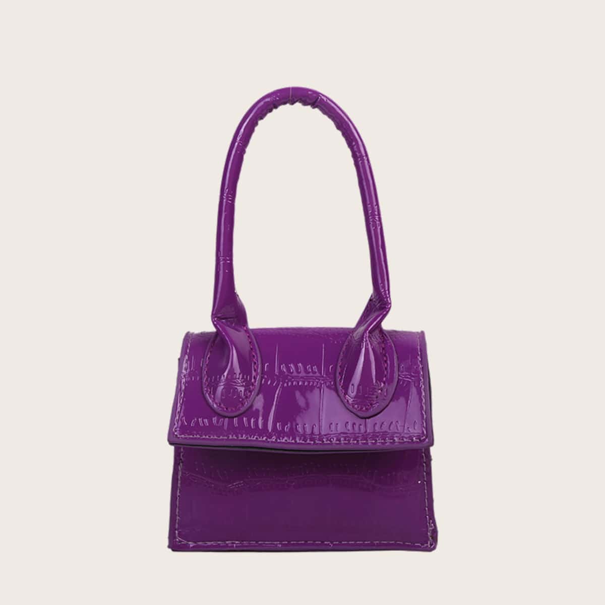 

Mini Satchel Bag, Purple
