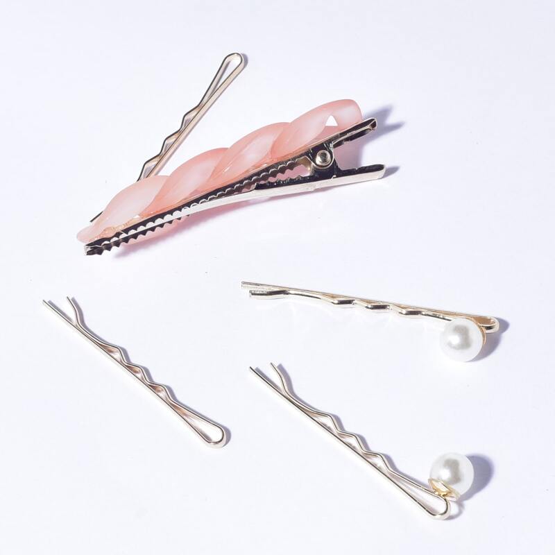 

5pcs Faux Pearl Decor Bobby Pin, Multicolor