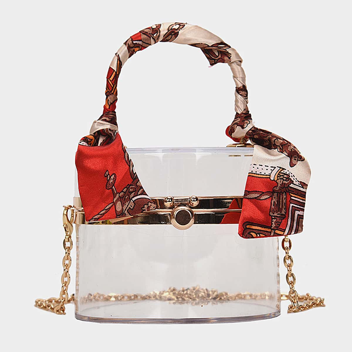 

Mini Twilly Scarf Decor Clear Box Bag