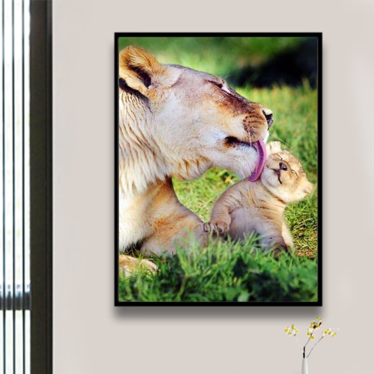 

Lion Print DIY Diamond Painting, Multicolor