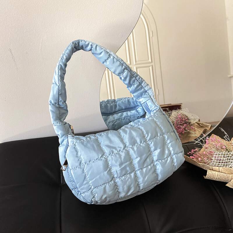 

Stitch Detail Shoulder Bag, Blue