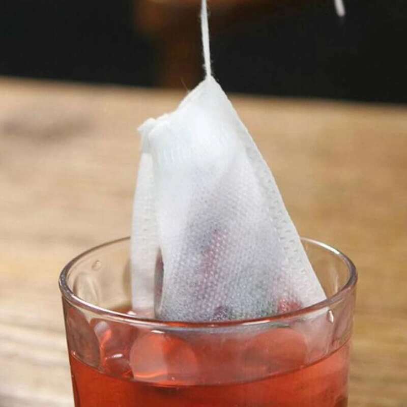 

100pcs Disposable Tea Filter Bag, White