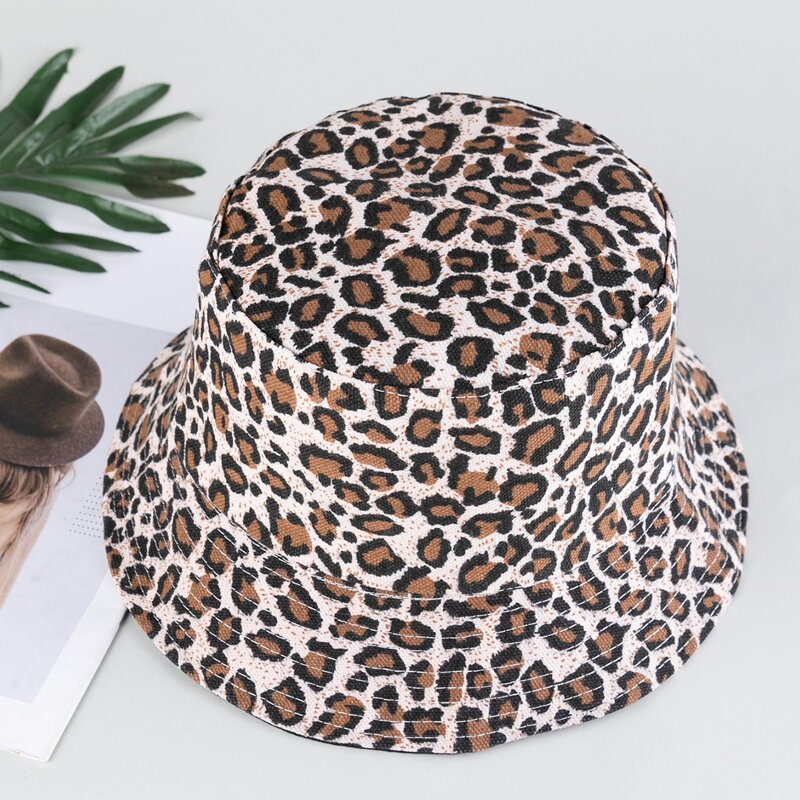

Leopard Bucket Hat, Multicolor
