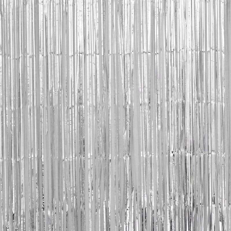 

1pc Tassel Background Decoration, Silver