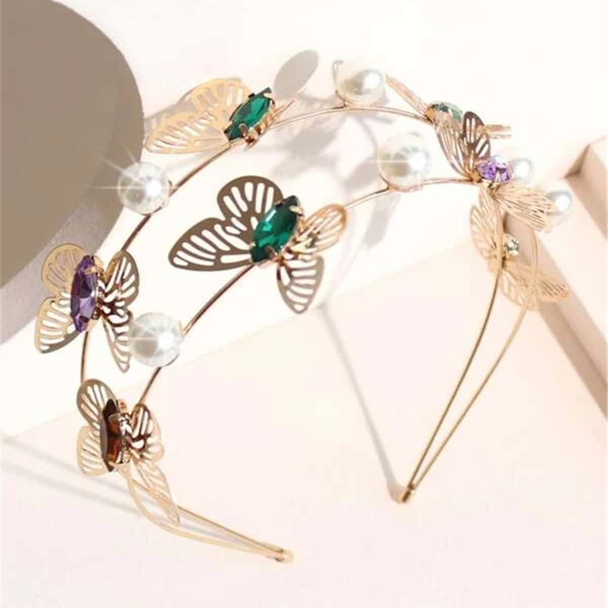 

1pc Butterfly Headband, Multicolor