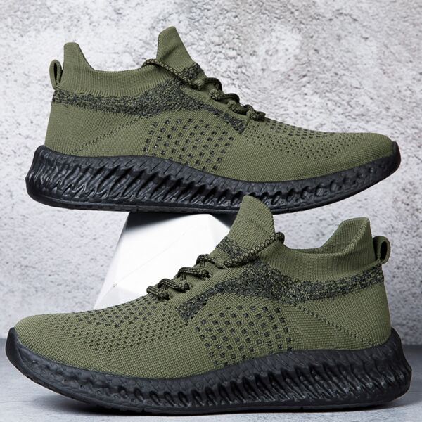 

Men Lace Up Front Running Shoes, Green