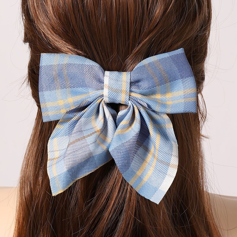 

Plaid Bow Hair Clip, Multicolor