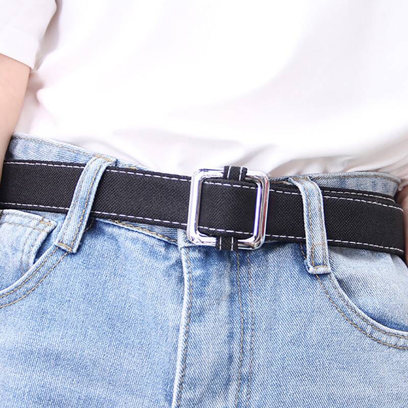 

Geo Buckle Belt, Black