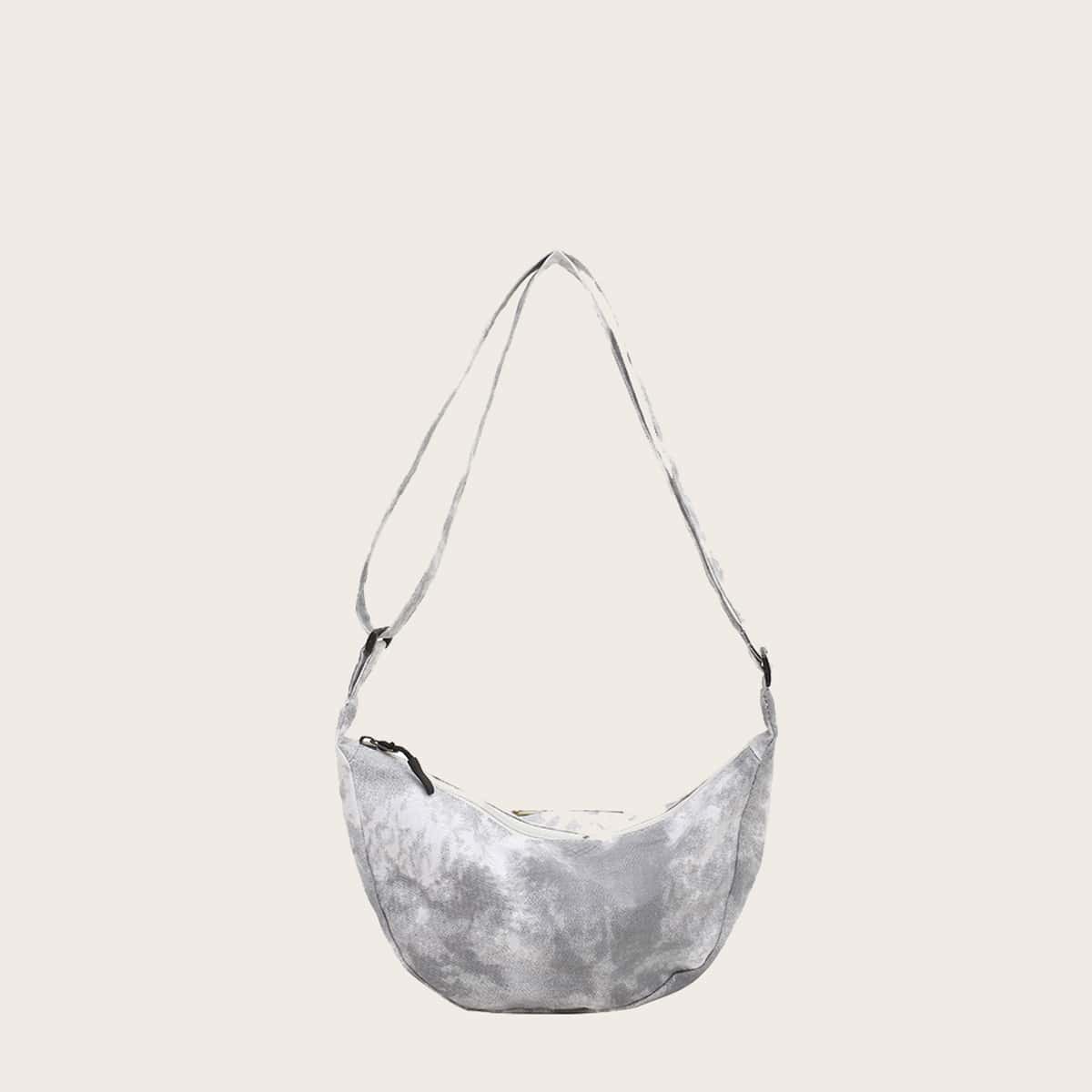 

Tie Dye Crossbody Bag, Grey