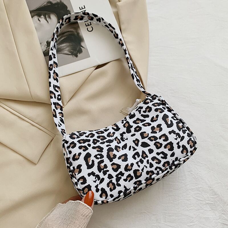 

Leopard Baguette Bag, Multicolor