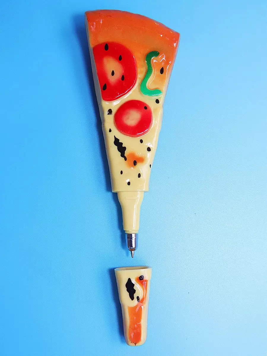1pc Pizza Shaped Ballpoint Pen - Multicolor - View 1