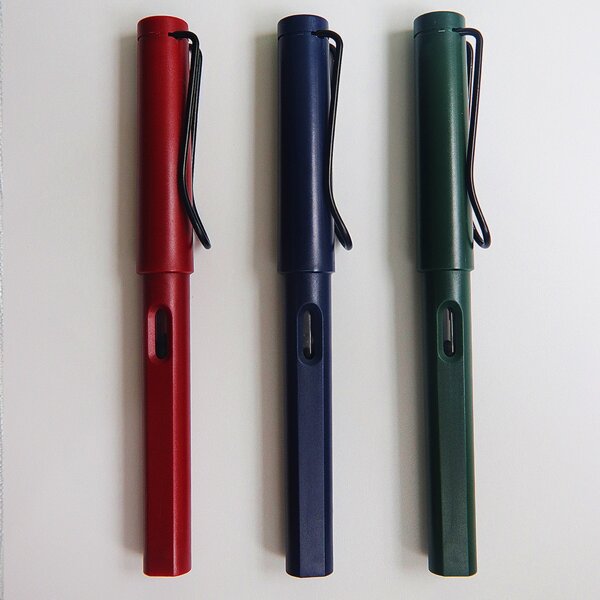 

3pcs Pen With Ink Absorber, Multicolor