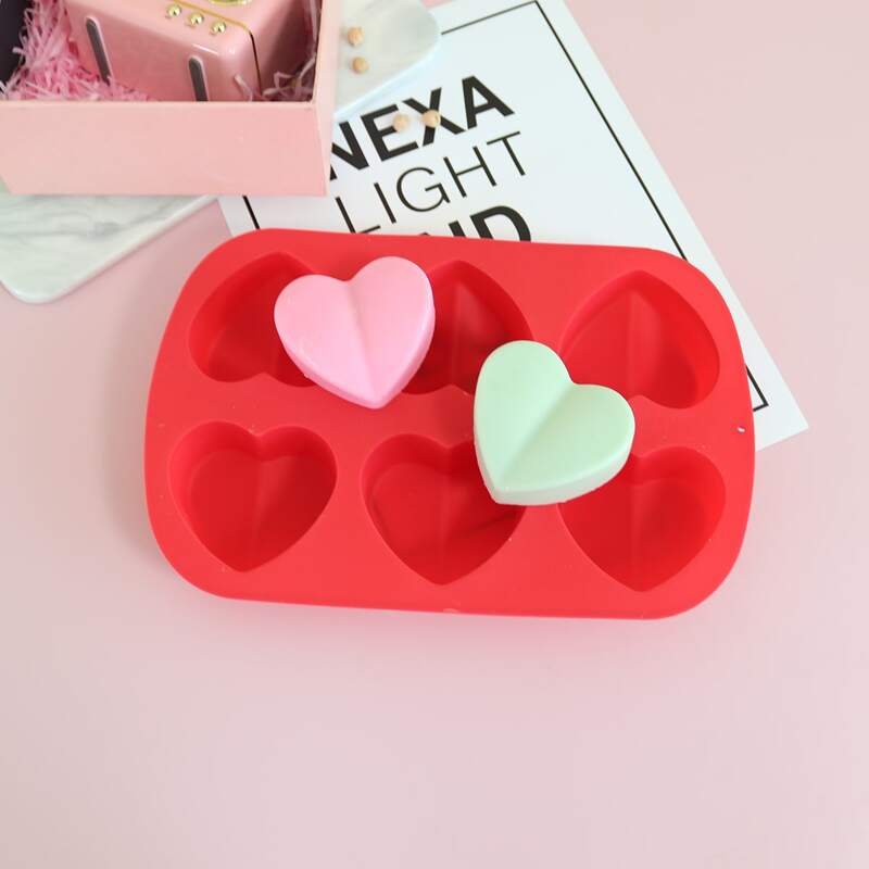 

1pc Heart Shaped Baking Mold, Red