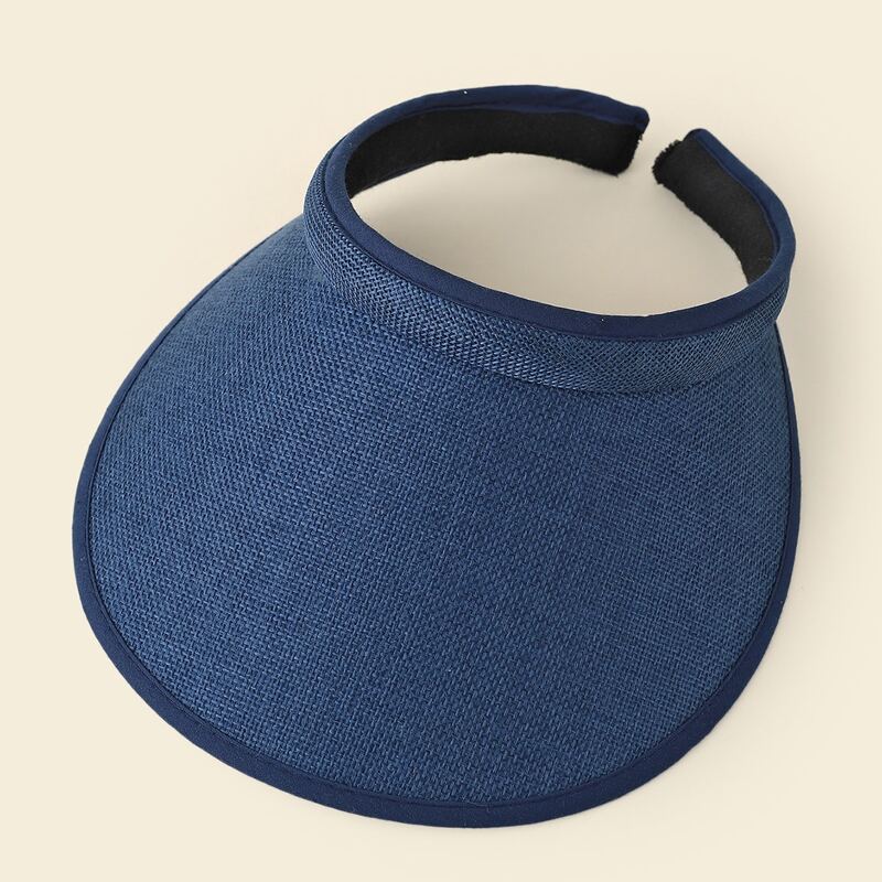 

Simple Solid Visor Hat, Navy blue