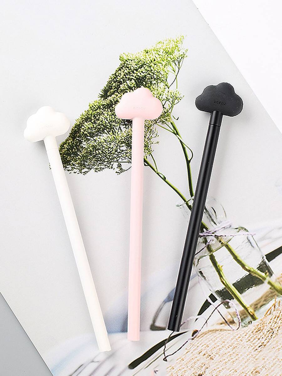 2 bút gel màu ngẫu nhiên thiết kế đám mây - Nhiều màu - Xem 1