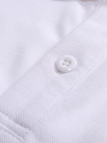 Manfinity Homme Men 2pcs Contrast Trim Polo Shirt - Black and White - View 3