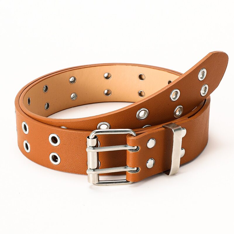 

Grommet Buckle Belt, Camel
