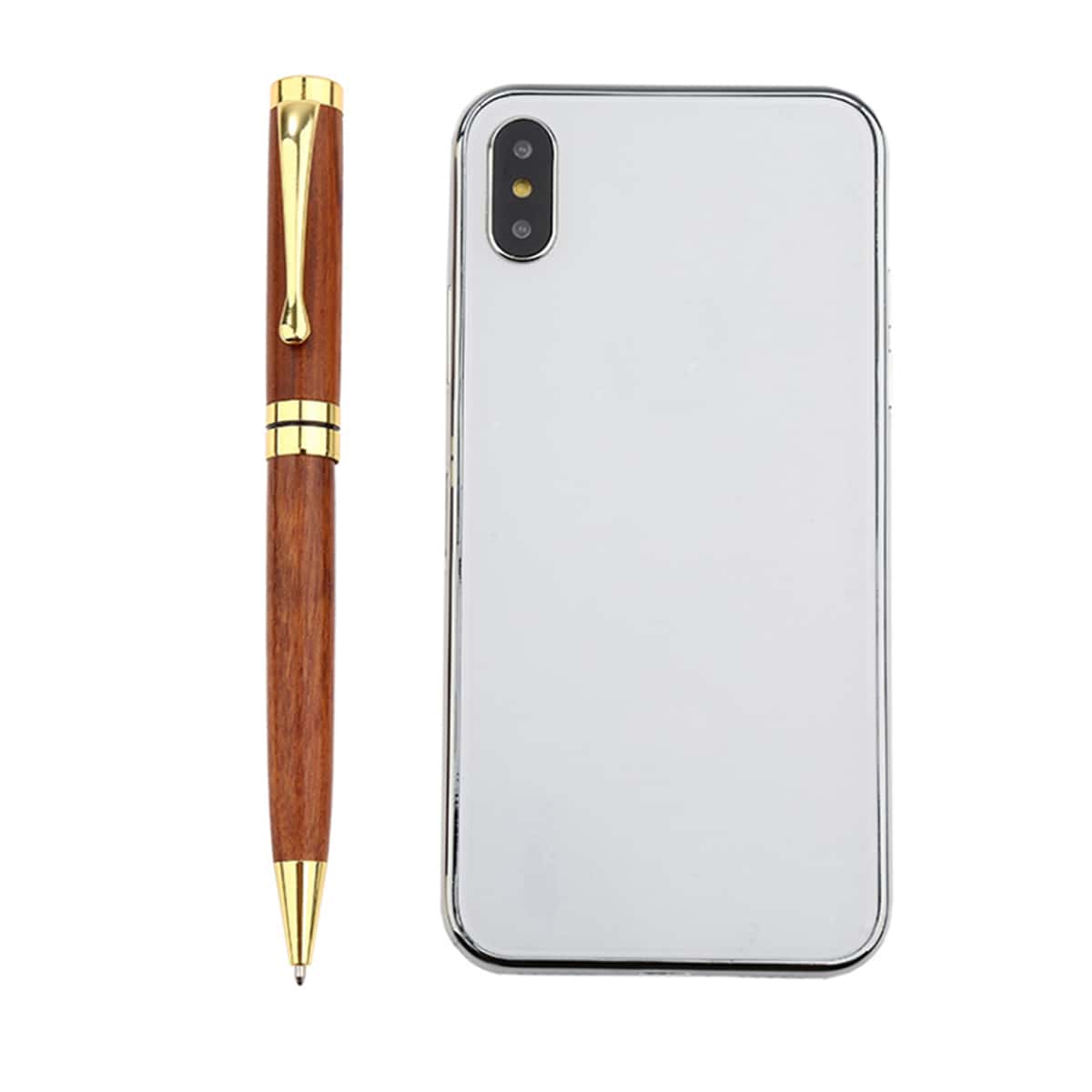 

1pc Wood Ballpoint Pen, Redwood