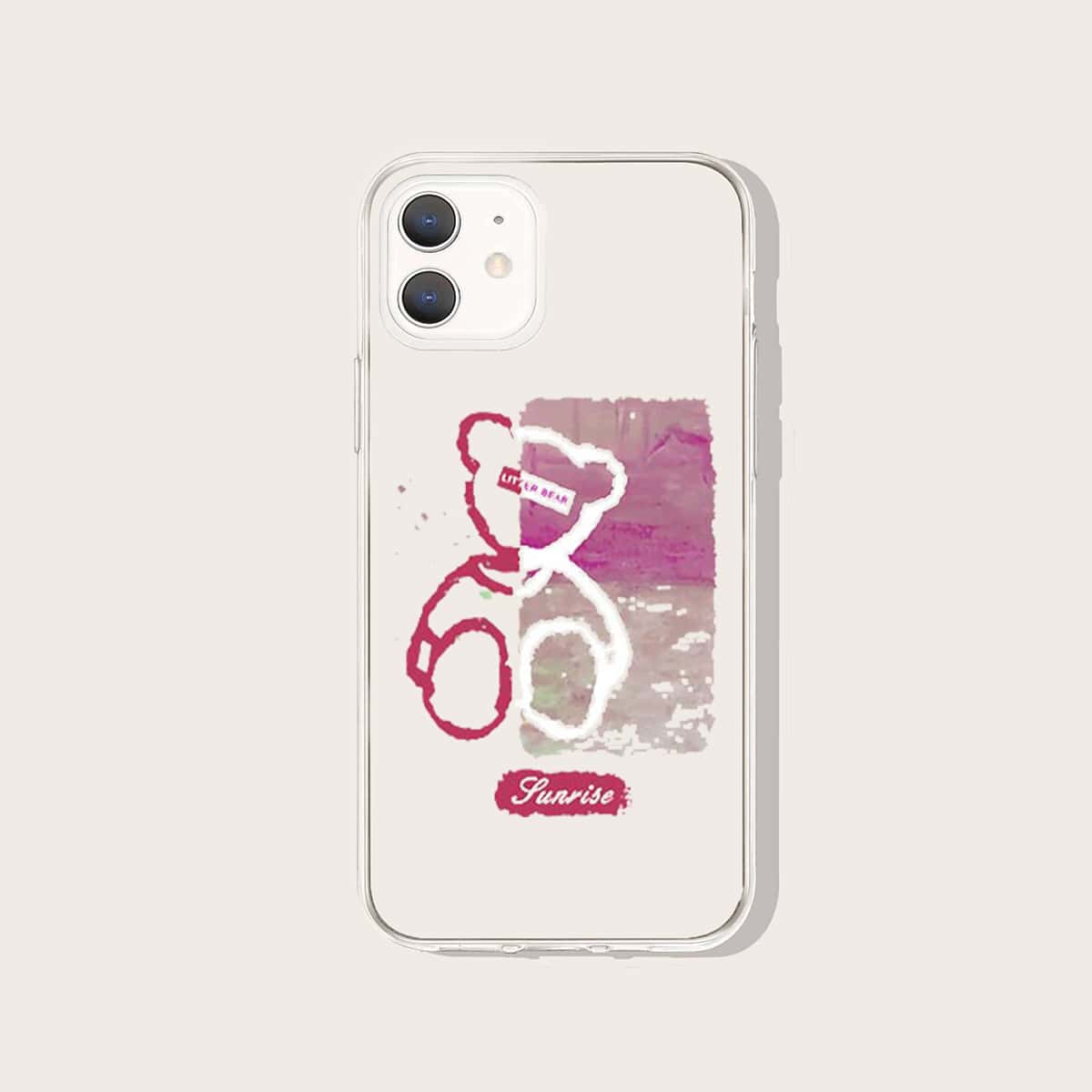 

Cartoon Bear Phone Case, Multicolor