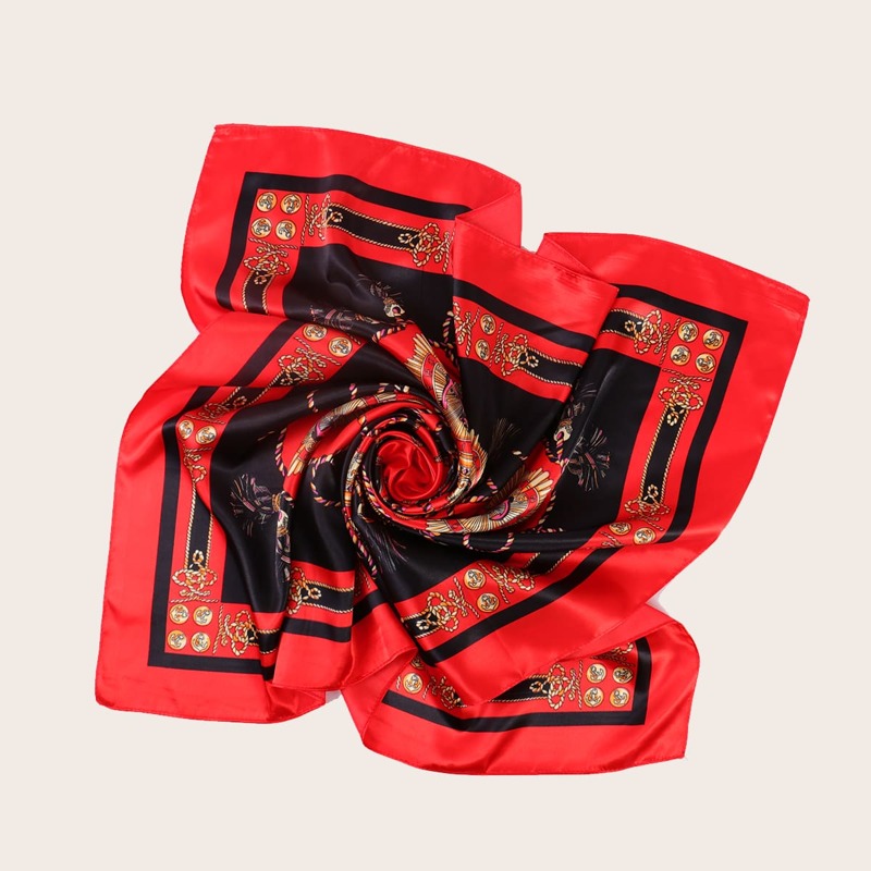 

Anchor Pattern Scarf, Multicolor