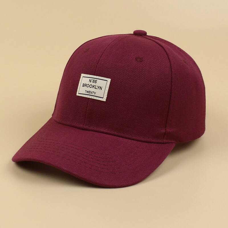 

Letter Graphic Baseball Cap, Burgundy