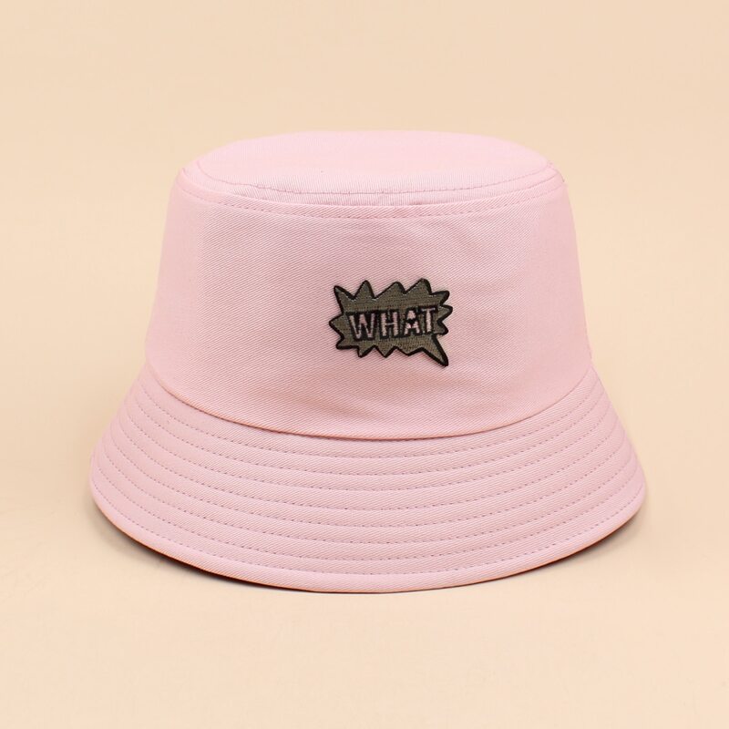 

Letter Patch Bucket Hat, Pink