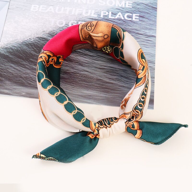 

1pc Chain Pattern Scarf, Multicolor