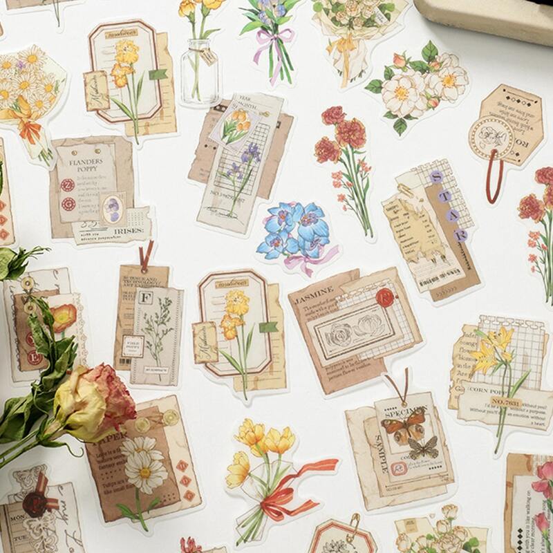

30pcs Random Floral Sticker, Multicolor