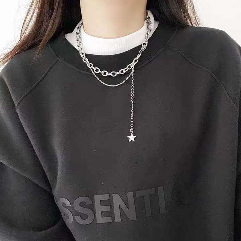 

Star Charm Layered Necklace, Silver