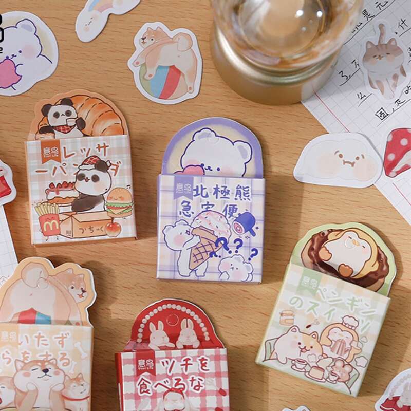 

45pcs Random Cartoon Sticker, Multicolor
