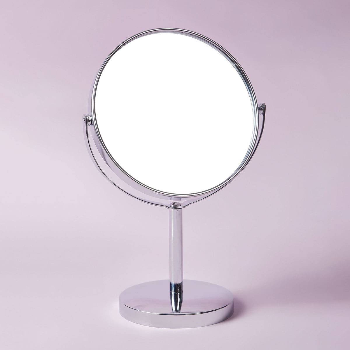 

Stainless Steel Desktop Mirror, Silver