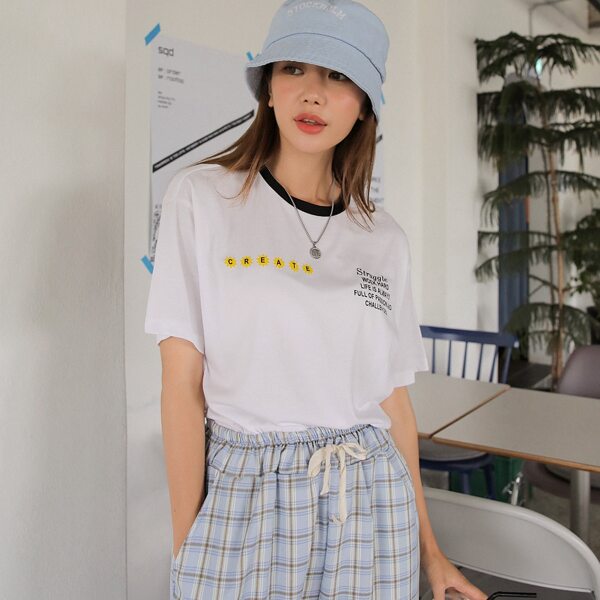 

Slogan Graphic Tee, White