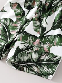 男嬰貼布背心上衣帶熱帶圖案短褲 - 彩色 - 查看 5