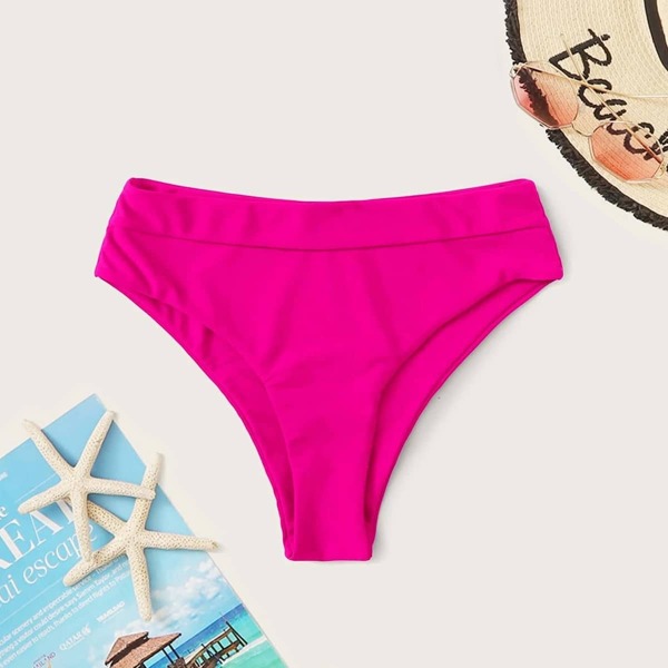 

High Waisted Bikini Panty, Hot pink