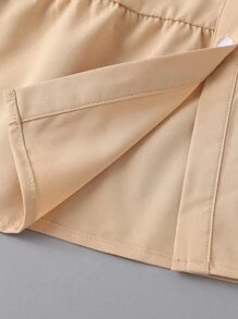 SHEIN 小女童燈籠袖襯衫娃娃裙