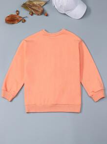 Áo nỉ Gái Con số Giải trí - trái cam - Xem 2