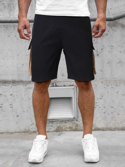 shein mens drawstring shorts