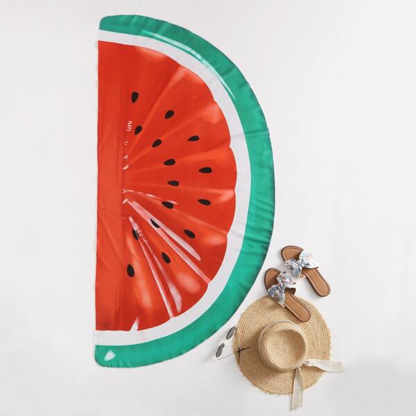 

Watermelon Print Beach Blanket, Multicolor