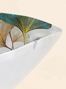 Leaf Print Cushion Cover, Modern Polyester Throw Pillow Case For Home Sofa, Pillow Insert Not Include - Multicolor - View 4