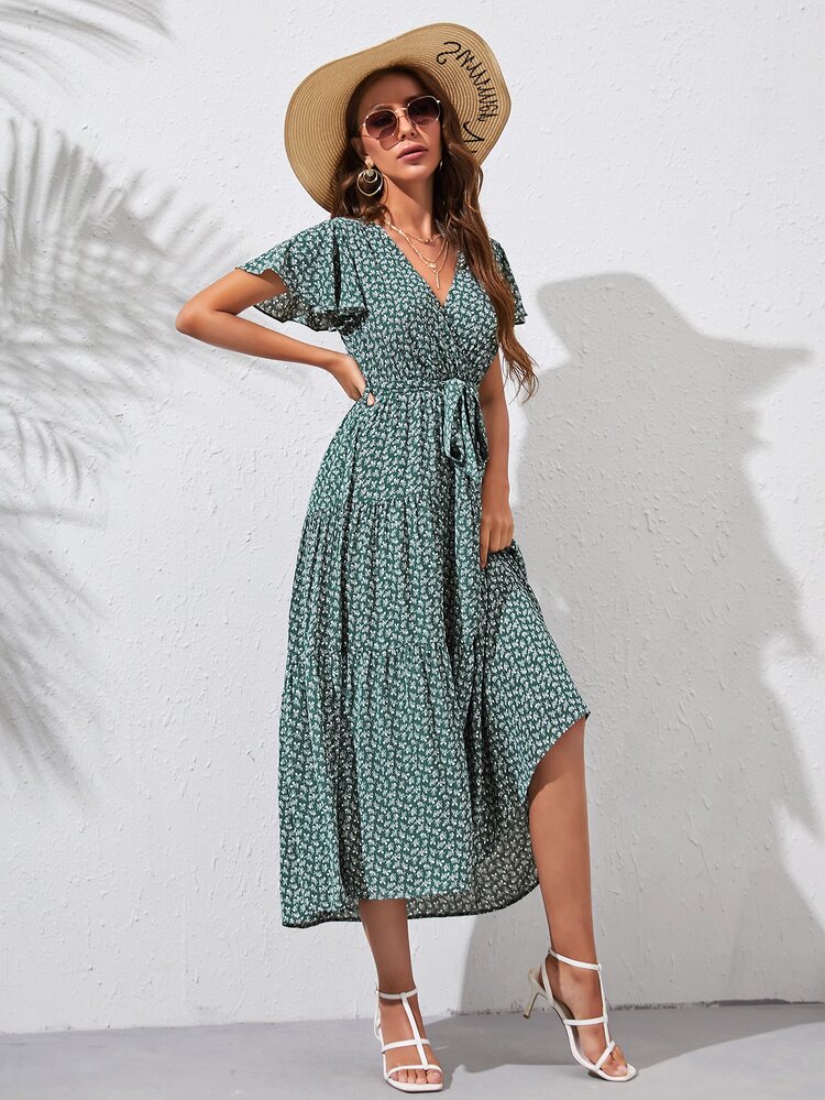 SHEIN Vestido - Verde - Añade 1