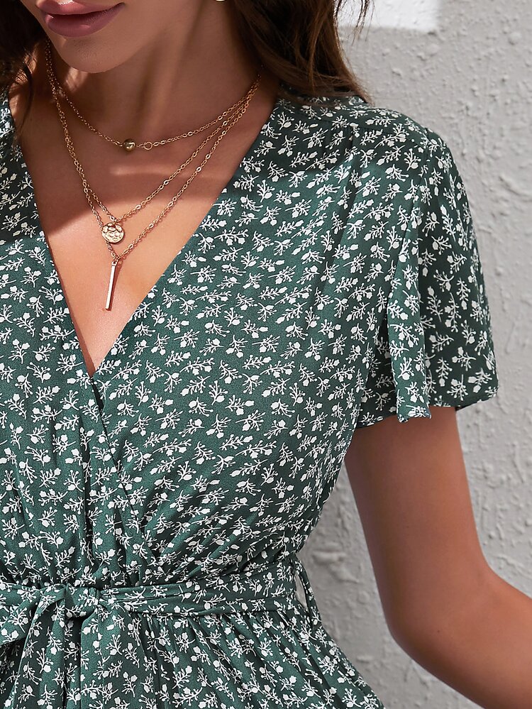 SHEIN Vestido - Verde - Añade 5