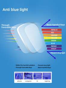 Gafas de moda para mujer - transparente - Ver 4