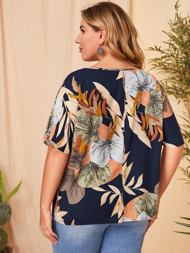 EMERY ROSE 加熱帶印花上衣 - 彩色 - 查看 2