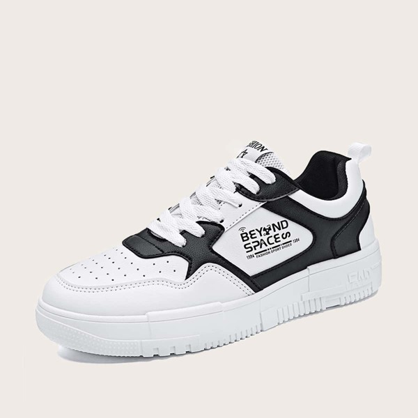 

Men Two Tone Skate Shoes, White