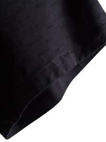 Manfinity Homme Men Solid Button Through Shirt - Black - View 3
