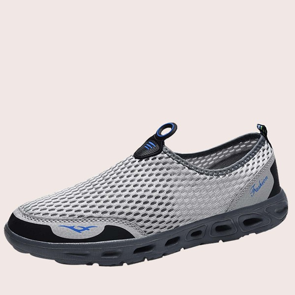 

Men Letter Graphic Slip On Sneakers, Grey