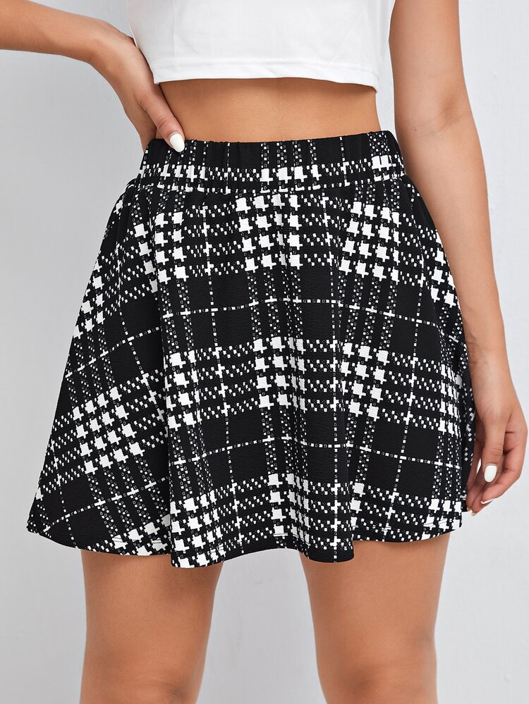 SHEIN Faldas - Blanco y Negro - Añade 5