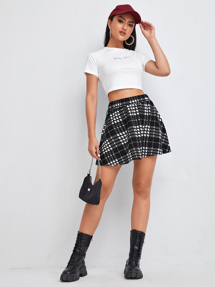 SHEIN Faldas - Blanco y Negro - Añade 4