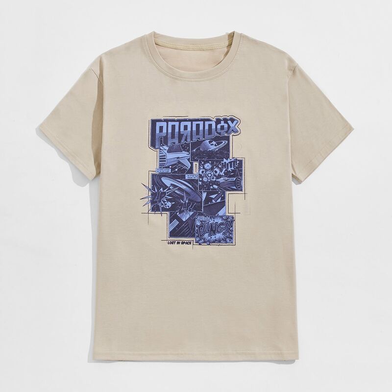

Guys Letter Graphic Tee, Khaki