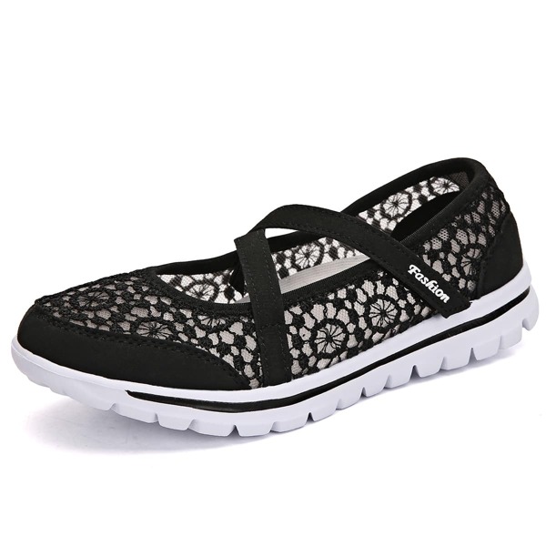 

Lace Panel Low-Top Sneakers, Black